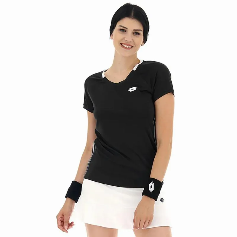 Lotto Squadra II Black White Women's T-Shirt