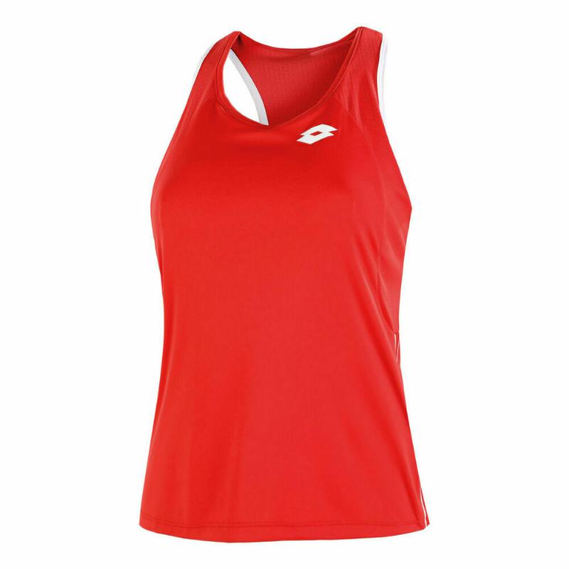 Camiseta Lotto Squadra II Rojo Mujer - Barata Oferta Outlet