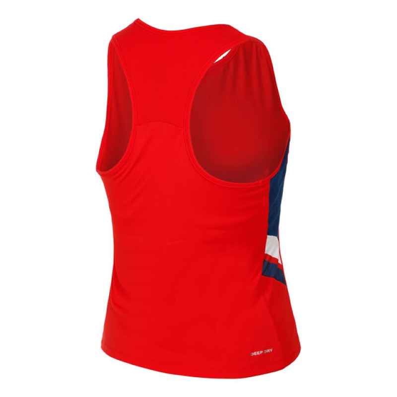 Camiseta Lotto Squadra III Rojo Intenso Mujer - Barata Oferta Outlet