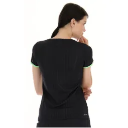 T-shirt Lotto Superrapida V Black Green Apple Women