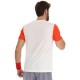 Camiseta Lotto Top IV Blanco Brillante Rojo Amapola - Barata Oferta Outlet
