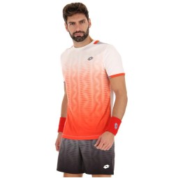 Camiseta Lotto Top IV Rojo Amapola Blanco Brillante