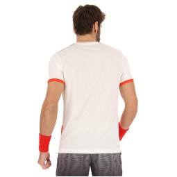 Camiseta Lotto Top IV Rojo Amapola Blanco Brillante