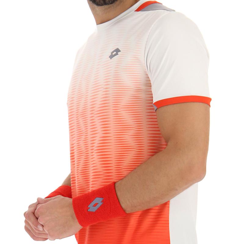 Camiseta Lotto Top IV Rojo Amapola Blanco Brillante - Barata Oferta Outlet