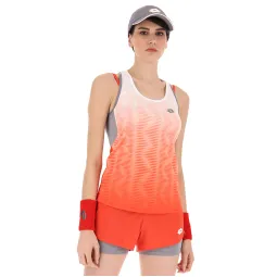 T-shirt Lotto Top IV Red Poppy White Bright Women