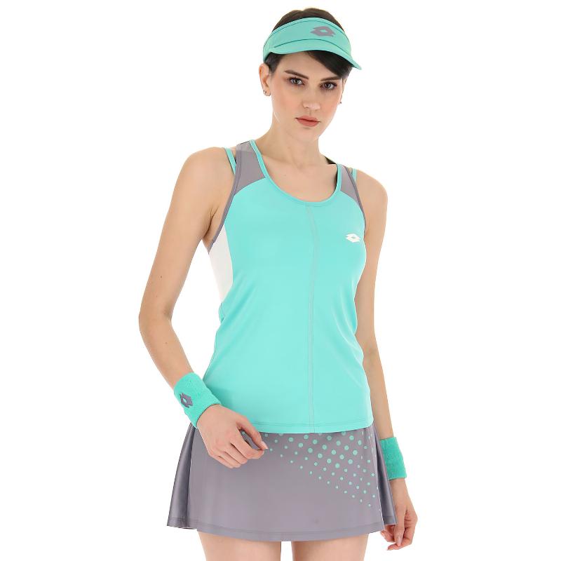 Camiseta Lotto Top IV Verde Turquesa Gris Mujer - Barata Oferta Outlet