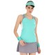 Camiseta Lotto Top IV Verde Turquesa Gris Mujer - Barata Oferta Outlet
