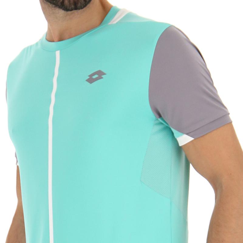 Camiseta Lotto Top IV Verde Turquesa Gris Plata - Barata Oferta Outlet