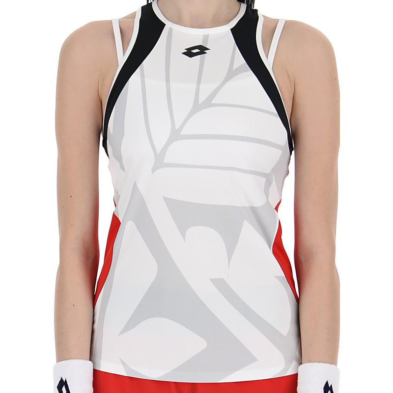 Camiseta Lotto Top Ten III Blanco Rojo - Barata Oferta Outlet
