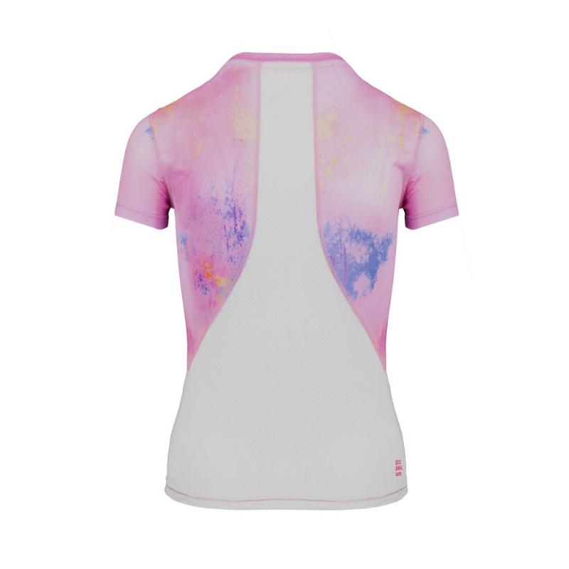 Camiseta Manga Bidi Badu Padel Eve Rosa Blanco - Barata Oferta Outlet