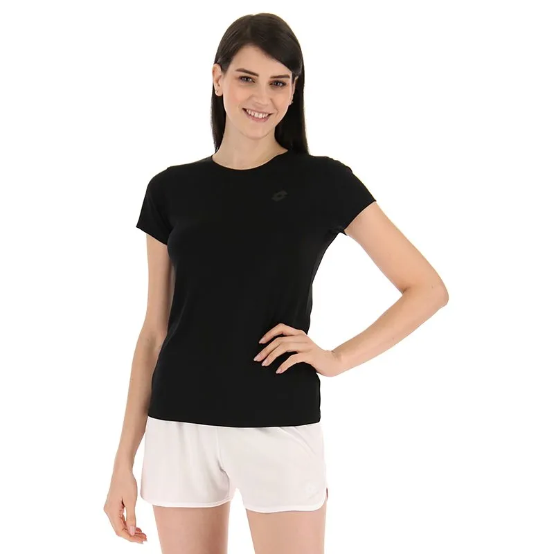 Short Sleeve T-Shirt Lotto MSP Black Women