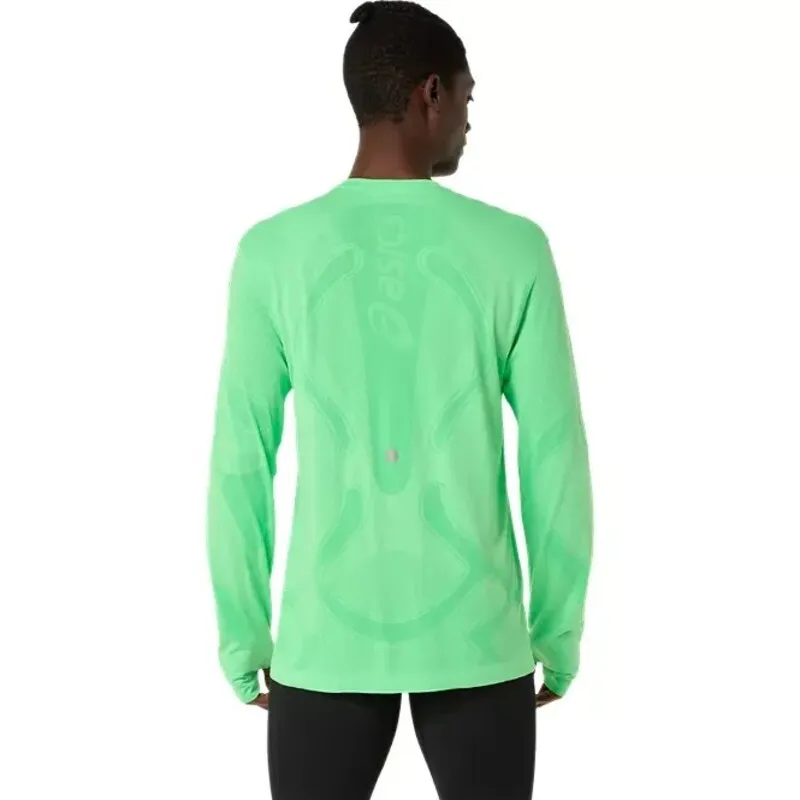 Camiseta Manga Larga Asics Road Seamless Top Verde