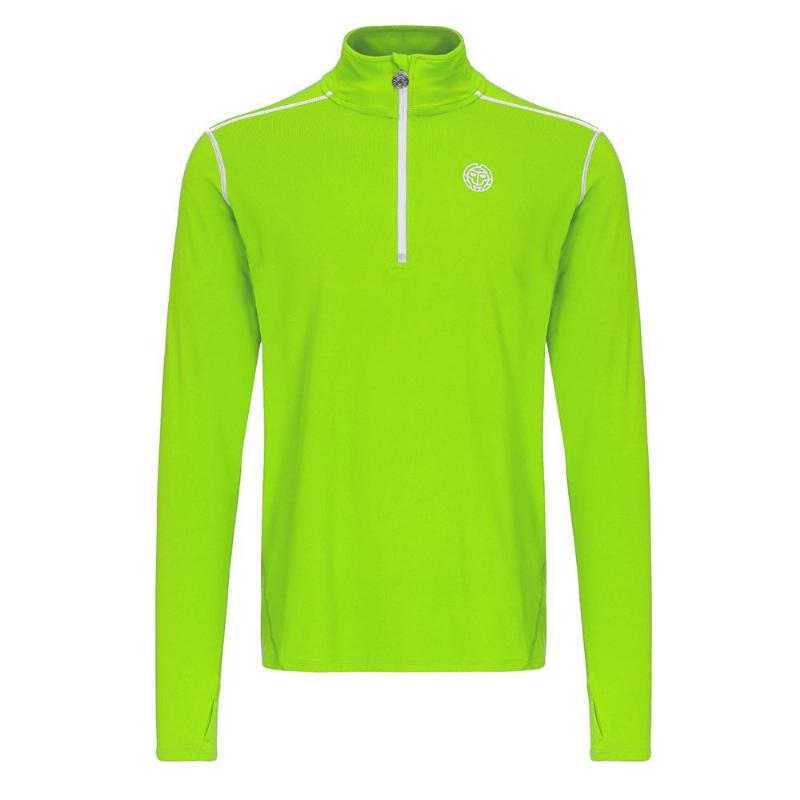 Camiseta Manga Larga Bidi Badu Zac Verde Neon Blanco - Barata Oferta Outlet