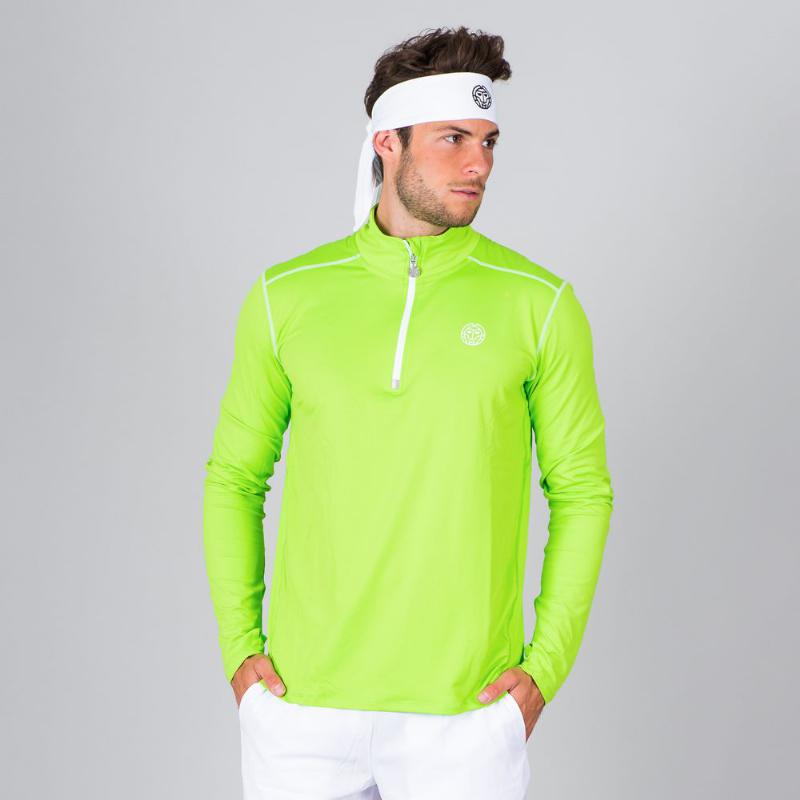 Camiseta Manga Larga Bidi Badu Zac Verde Neon Blanco - Barata Oferta Outlet