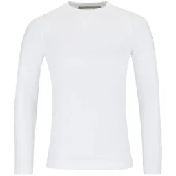 Long Sleeve Head Flex Seamless White T-Shirt