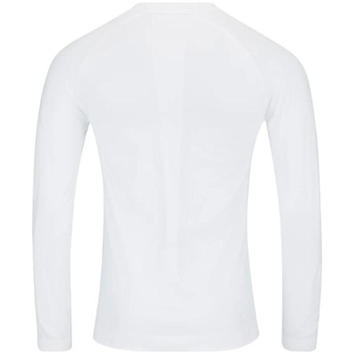 Long Sleeve Head Flex Seamless White T-Shirt