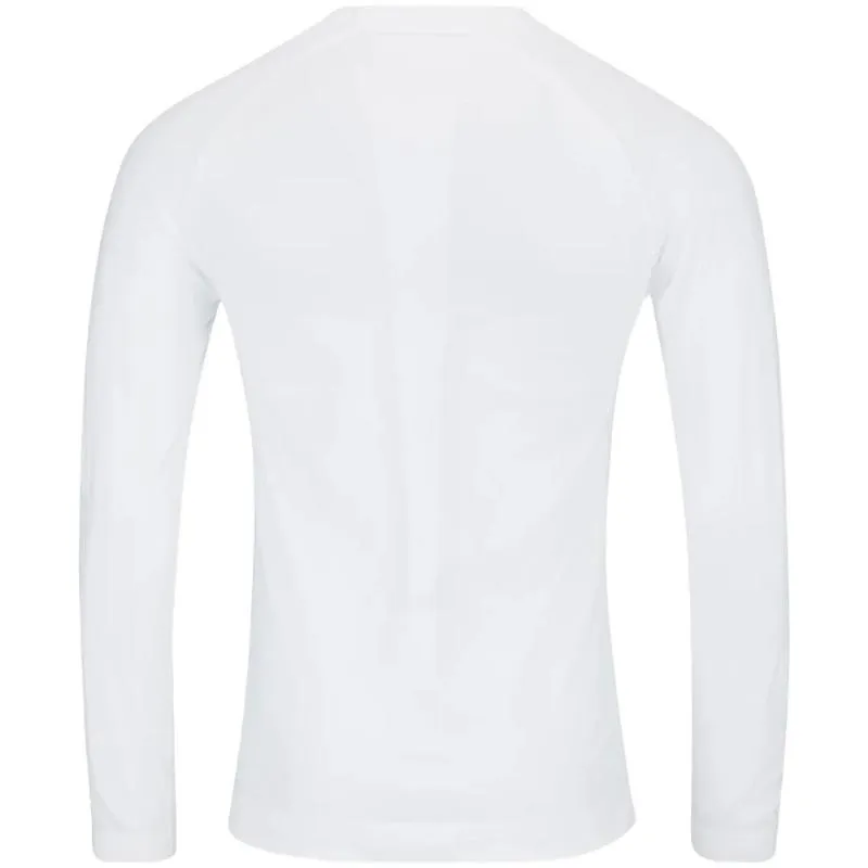 Long Sleeve Head Flex Seamless White T-Shirt