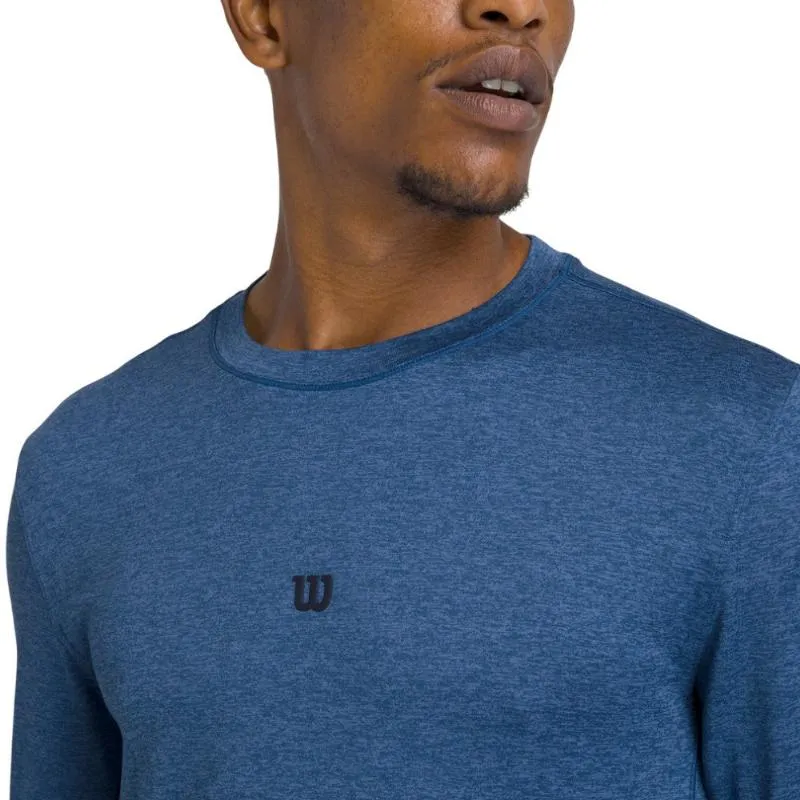 Camiseta Manga Larga Wilson Everyday Performance Azul Court