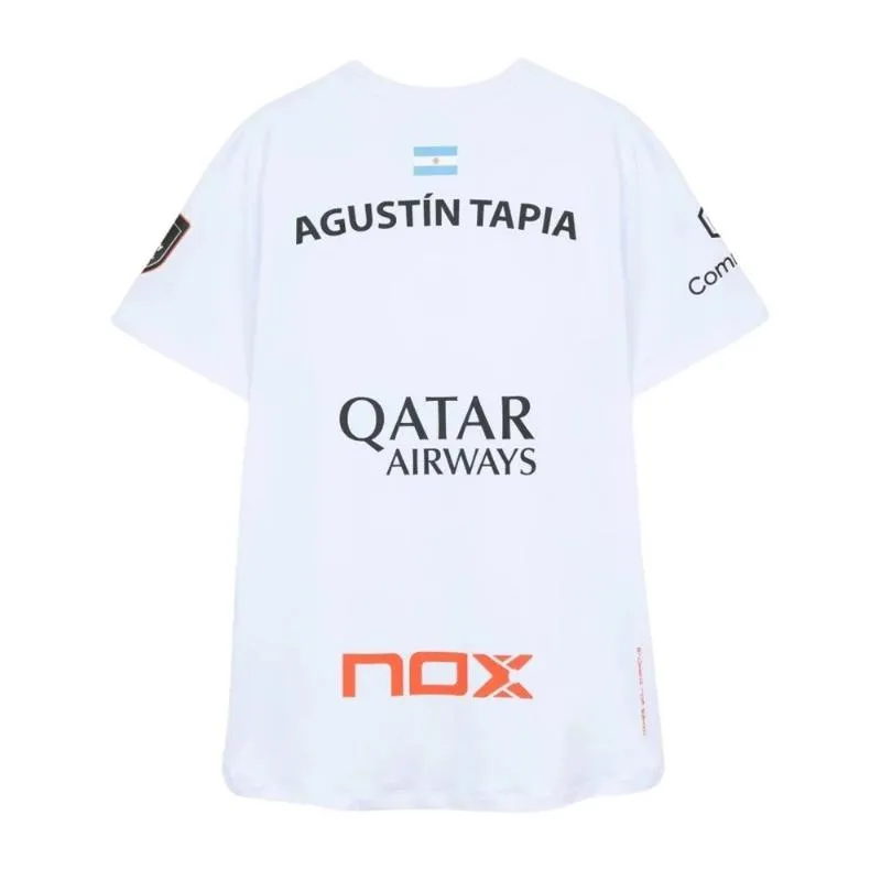 Camiseta Nox Agustin Tapia Sponsors AT10 Blanco 2026