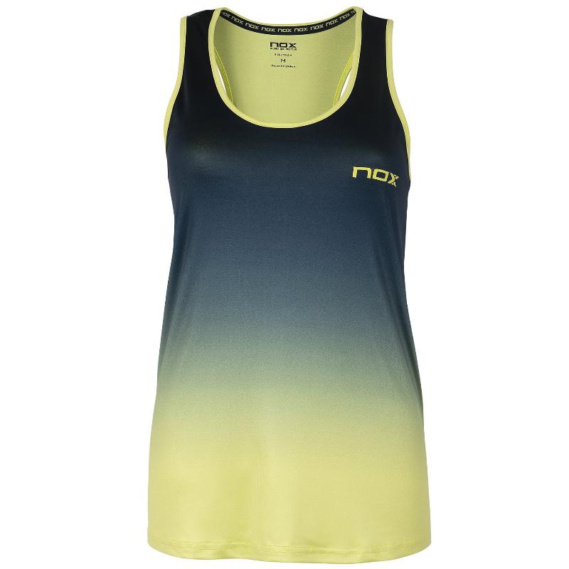 Camiseta Nox Pro Azul Logo Lima Degradado Mujer - Barata Oferta Outlet