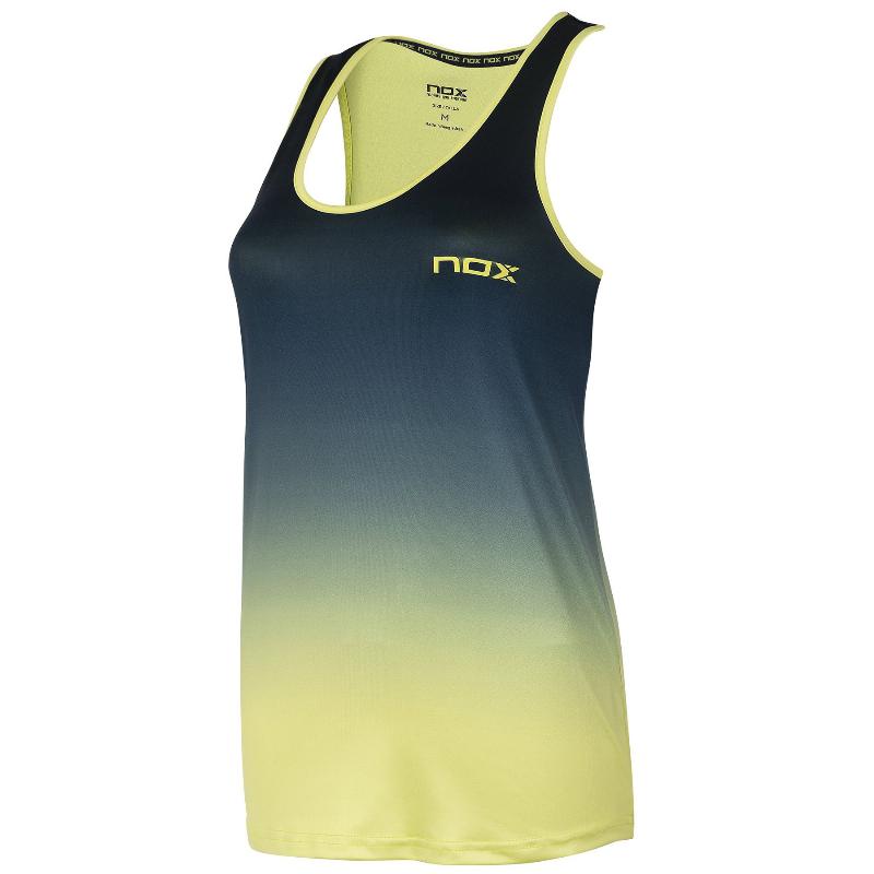 Camiseta Nox Pro Azul Logo Lima Degradado Mujer - Barata Oferta Outlet