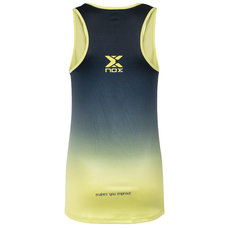 Camiseta Nox Pro Azul Logo Lima Degradado Mujer - Barata Oferta Outlet