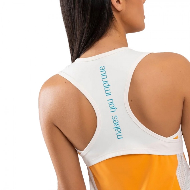 Camiseta Nox Pro Naranja Degradado Mujer