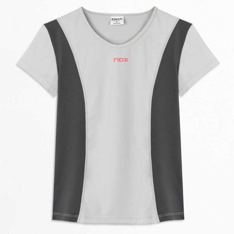 Camiseta Nox Pro Regular Gris Claro Mujer - Barata Oferta Outlet
