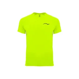 Camiseta Padelpoint Tournament Amarillo Fluor