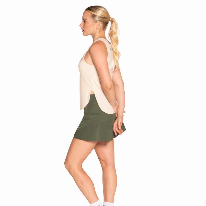 Camiseta Siux Gea Beige Marron Mujer