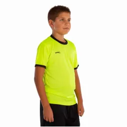 Softee Galaxy Fluorescent Yellow Black Junior T-Shirt