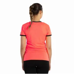 Camiseta Softee Galaxy Coral Fluor Negro Mujer