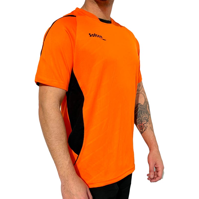 Camiseta Softee Play Naranja Negro - Barata Oferta Outlet