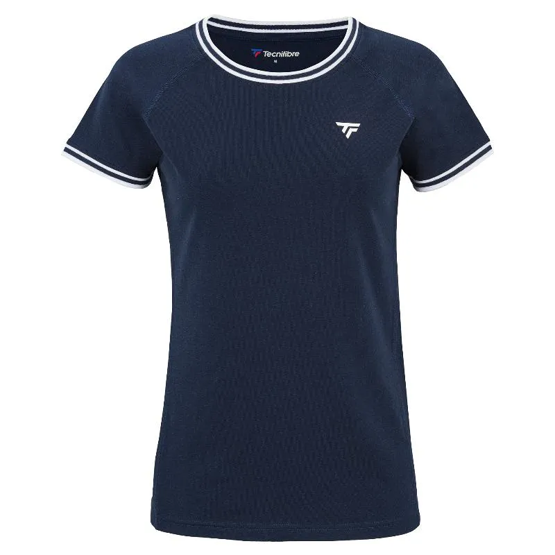 Camiseta Tecnifibre Team Stretch Azul Marino Mujer