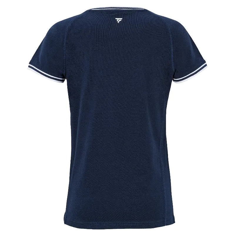 Camiseta Tecnifibre Team Stretch Azul Marino Mujer