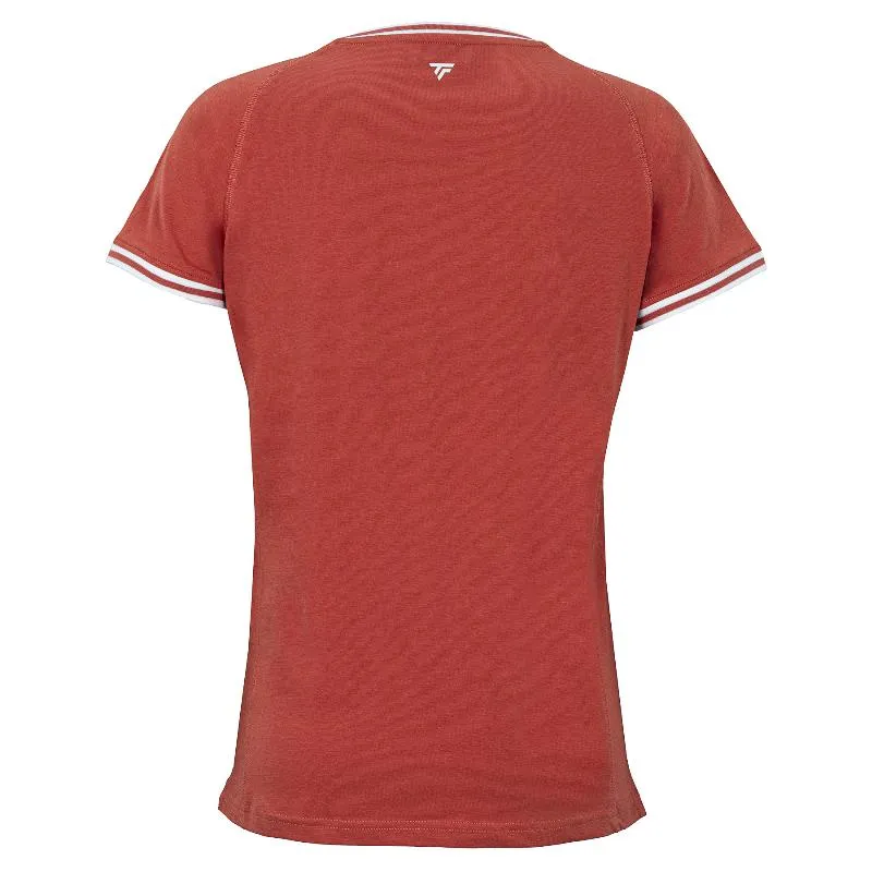 Camiseta Tecnifibre Team Stretch Terracota Mujer