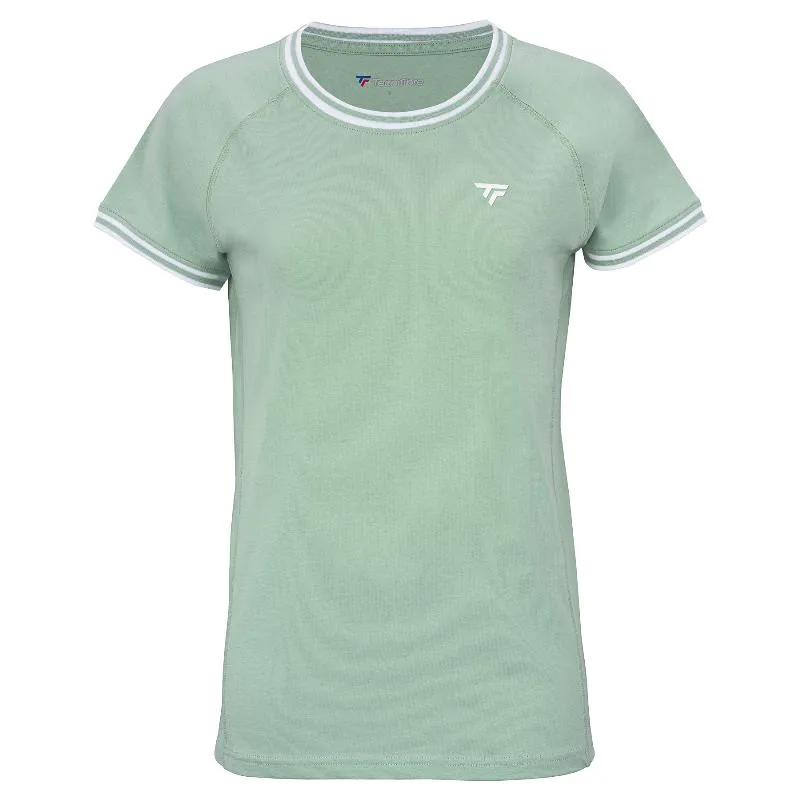 Camiseta Tecnifibre Team Stretch Verde Mujer
