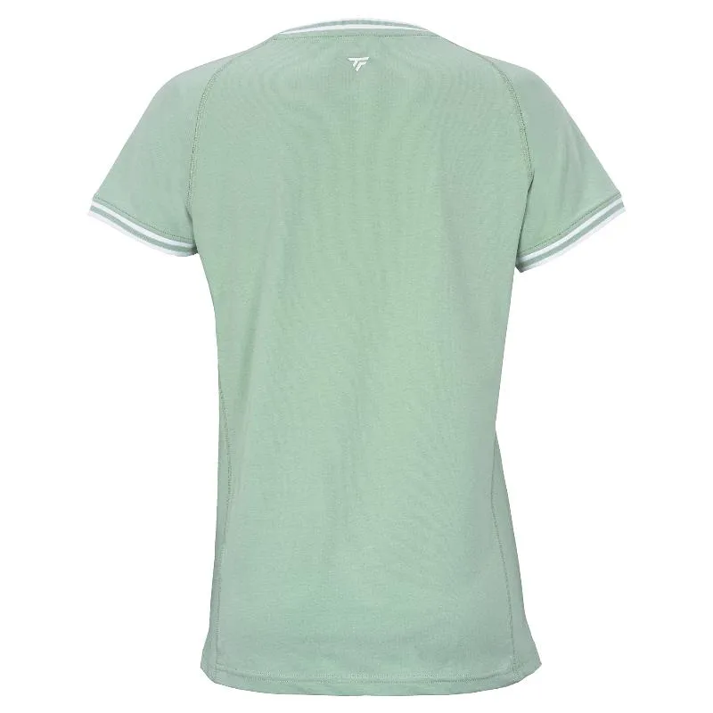 Camiseta Tecnifibre Team Stretch Verde Mujer