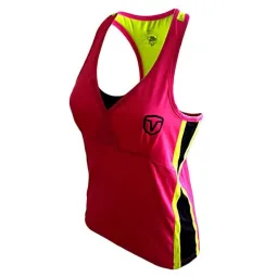 Camiseta Vairo Columns Rosa Mujer