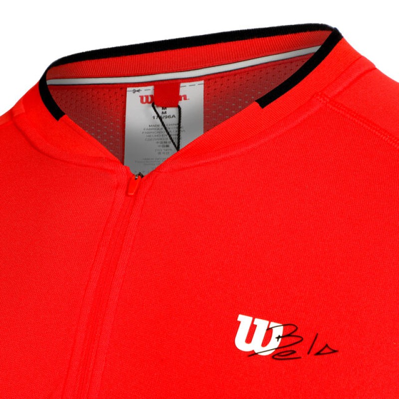 Camiseta Wilson Bela Seamless Ziphnly 2.0 Rojo - Barata Oferta Outlet