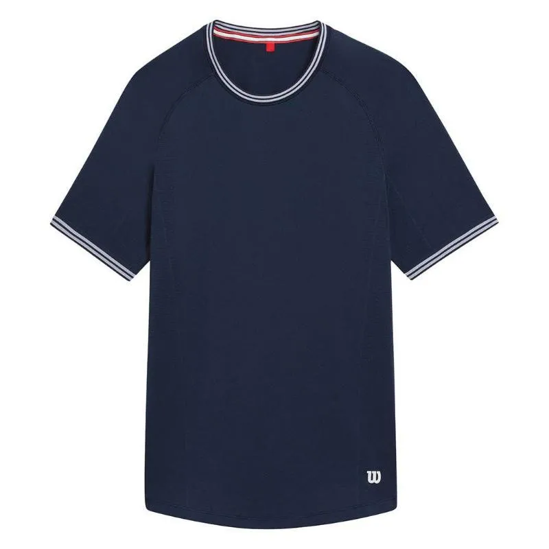 Camiseta Wilson Court Performance Crew Azul Marino