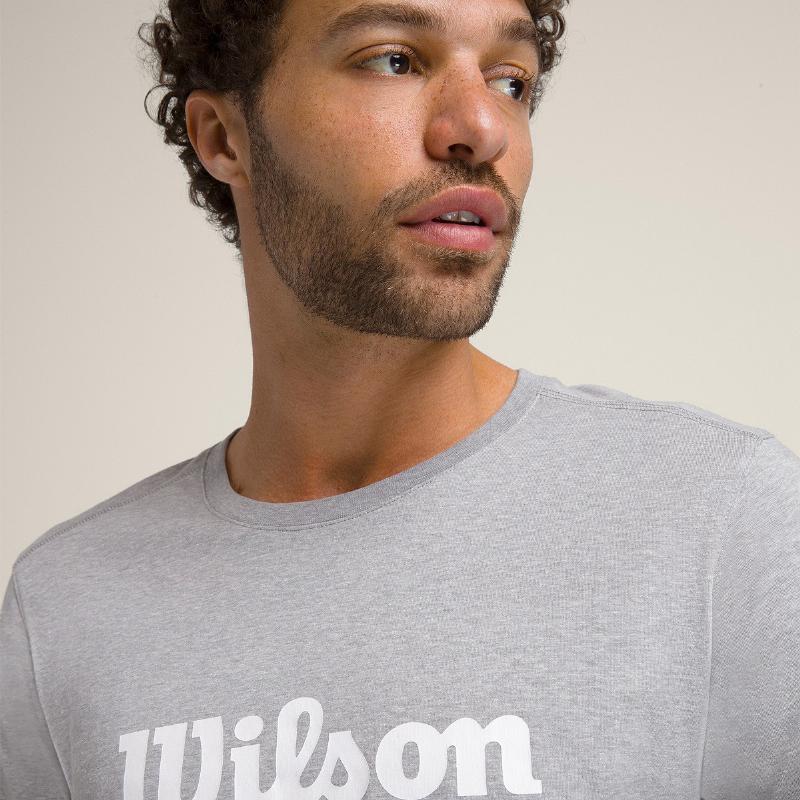 Camiseta Wilson Graphic Gris Blanco - Barata Oferta Outlet