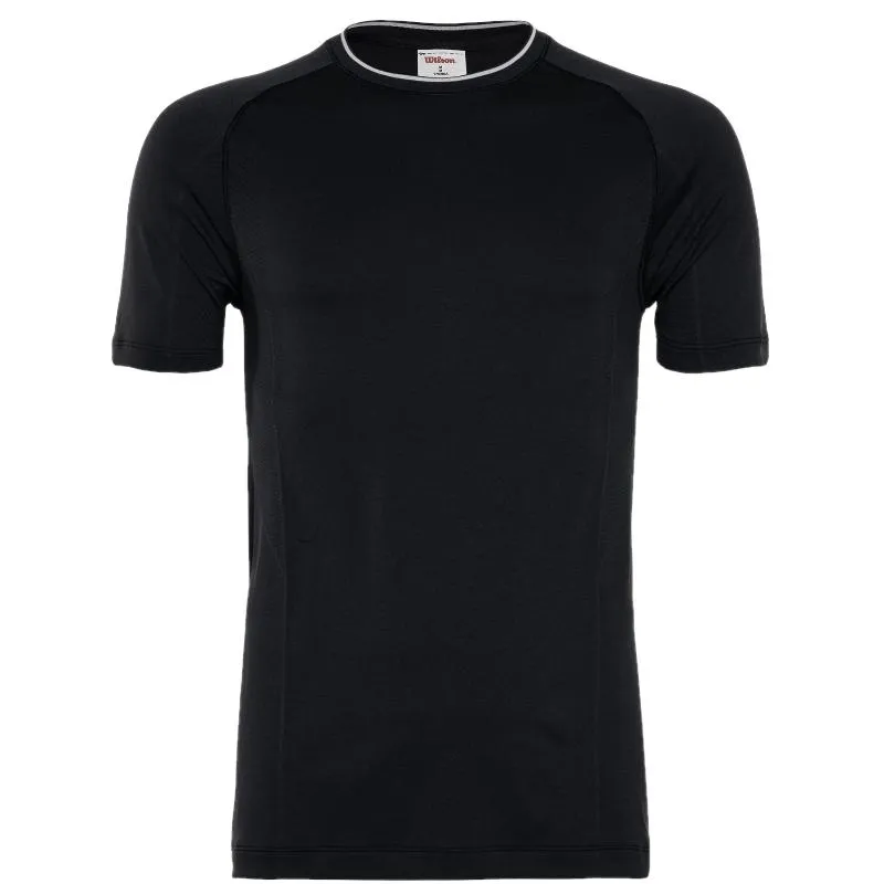Camiseta Wilson Team Seamless Crew Negro