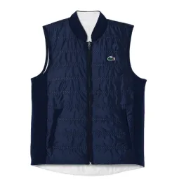 Lacoste Slim Fit Navy Blue White Women's Vest