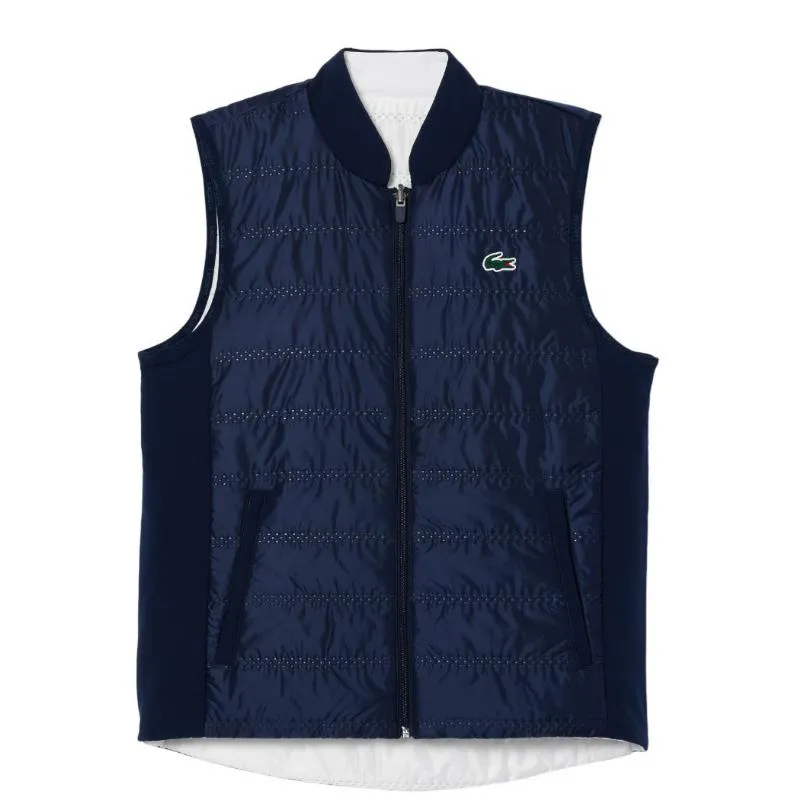 Lacoste Slim Fit Navy Blue White Women's Vest