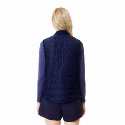 Lacoste Slim Fit Navy Blue White Women's Vest