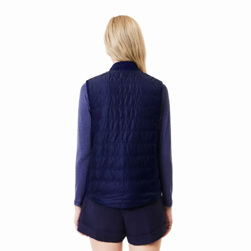 Lacoste Slim Fit Navy Blue White Women's Vest
