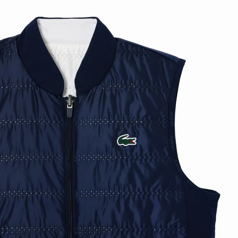 Lacoste Slim Fit Navy Blue White Women's Vest