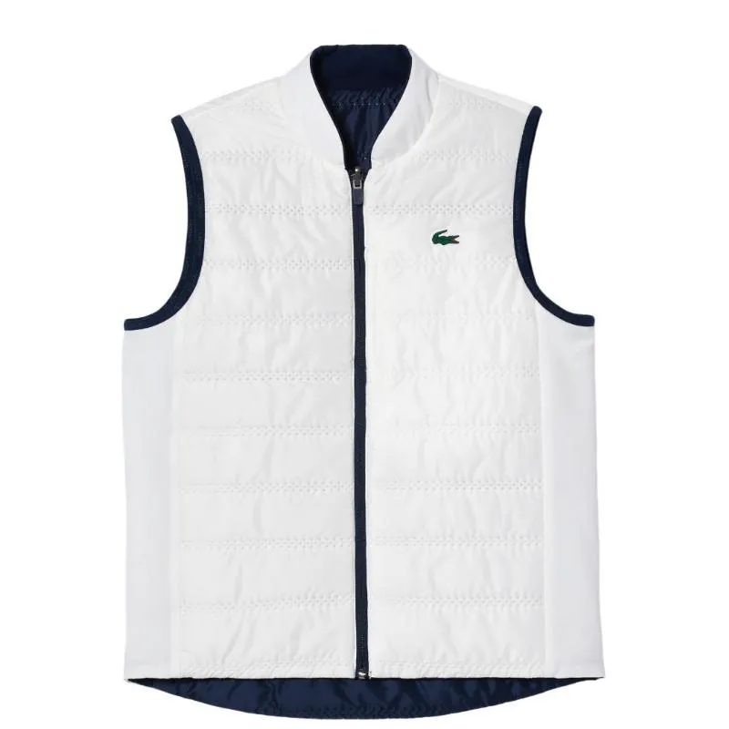 Lacoste Slim Fit Navy Blue White Women's Vest