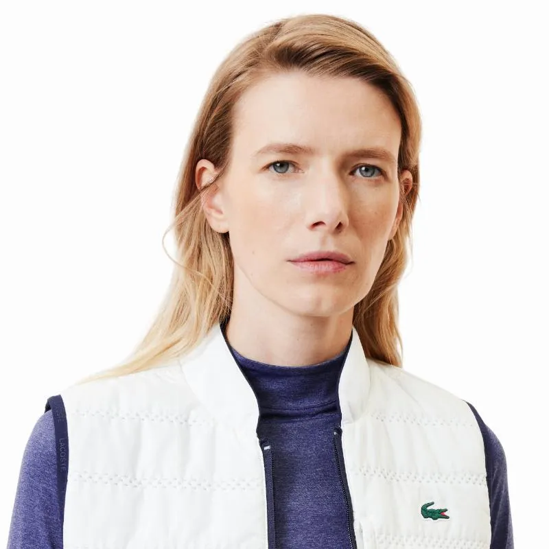Lacoste Slim Fit Navy Blue White Women's Vest